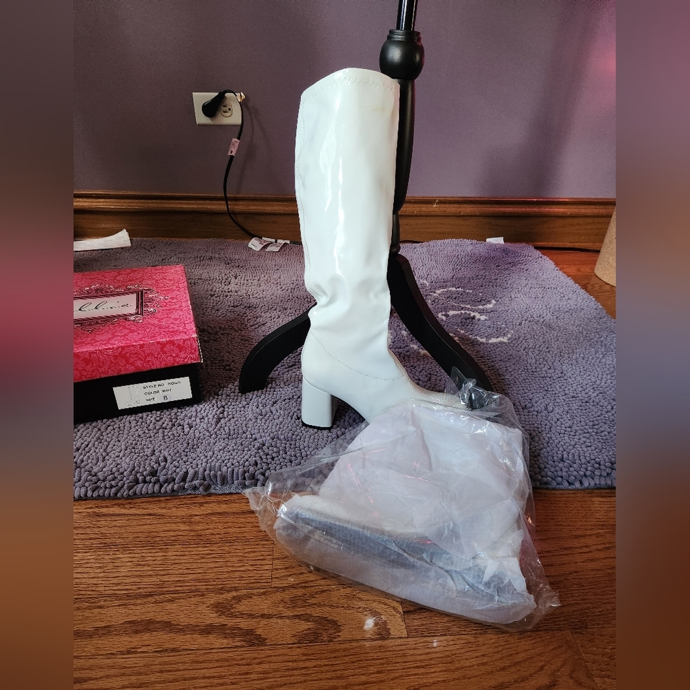 White GoGo Boots